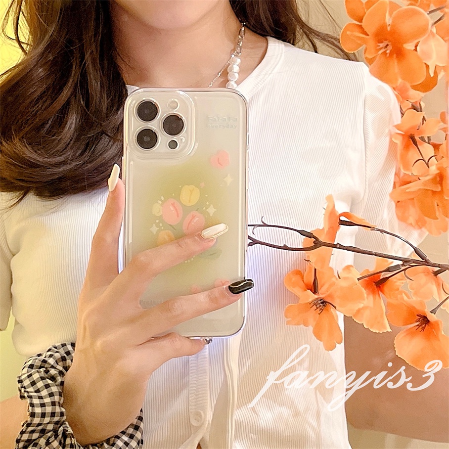 Ôp Điện Thoại tpu Dẻo Trong Suốt Họa Tiết Hoa tulip Cho iphone 15 14 13 12 11 pro max xs max xr x xs 8 7 6s 6 plus se 2020 Ốp