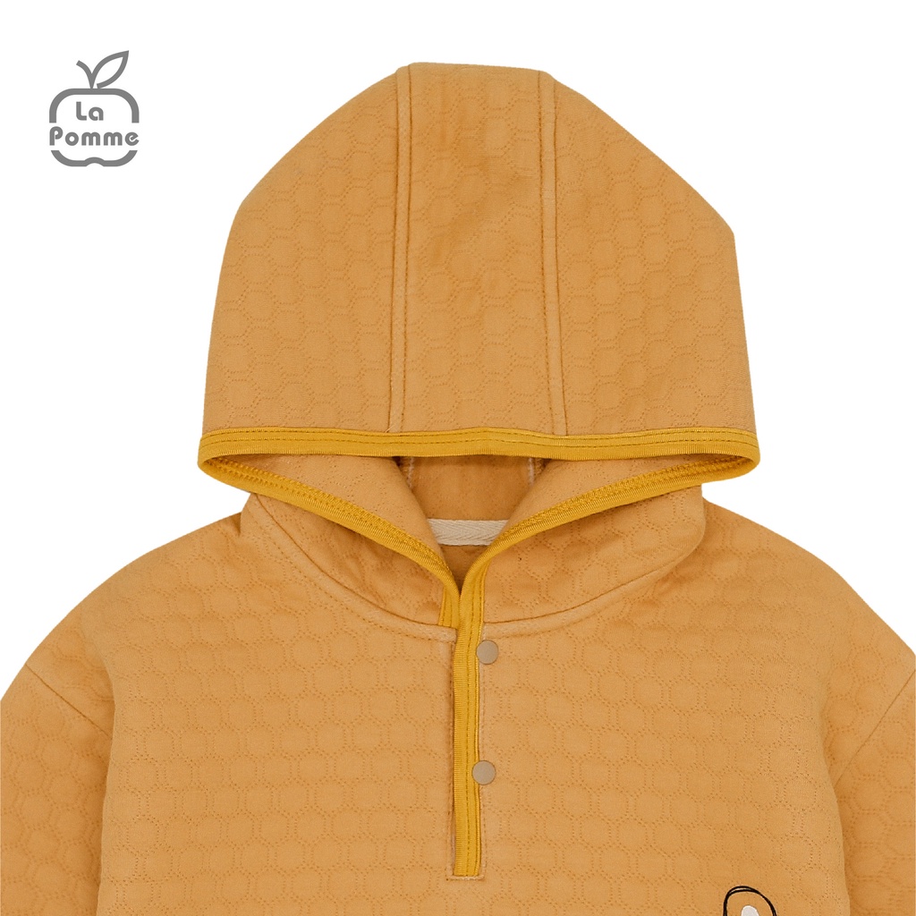 C031 Áo khoác Organic zip La Pomme - Vàng