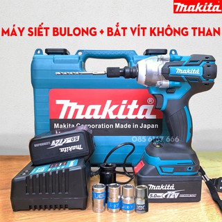 Máy siết bulong makita 72v máy siết bu lông, khoan pin - không chổi than
