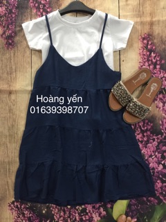 Set váy bầu bí bon chen nha