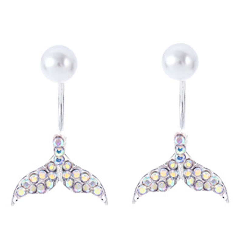 Bông Tai Đuôi Cá Đính Đá Toàn Bộ