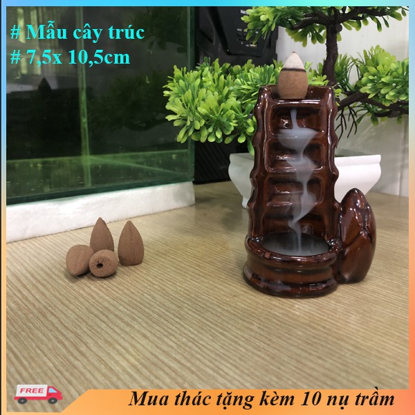 Thác khói trầm hương TẶNG KÈM NỤ TRẦM-thác khói tỏa khói ngược