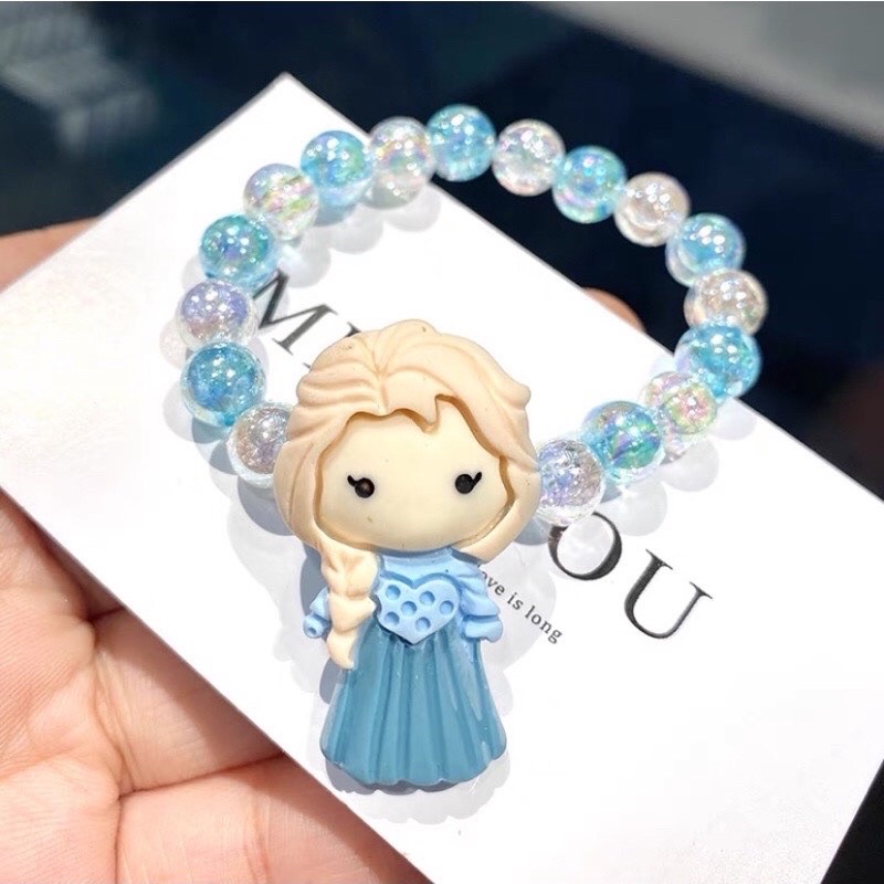 Vòng đeo tay trẻ em hình công chúa Disney Elsa dễ thương cho bé gái