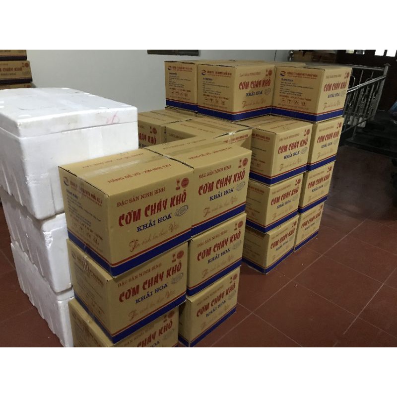 Combo Sỉ 1 thùng 12kg cơm cháy chưa chiên đặc sản Ninh Bình