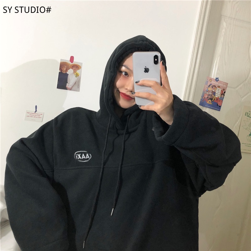 Áo hoodie SUXI tay dài phong cách Hàn Quốc thời trang dành cho nữ