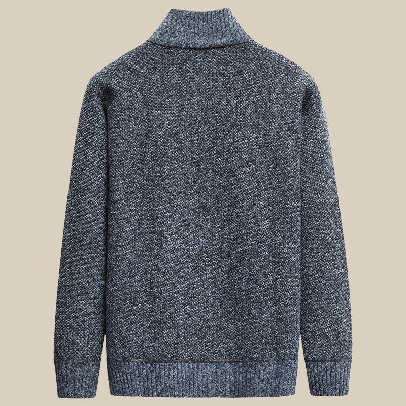 Áo khoác cardigan dáng rộng dày dặn thời trang mùa thu cho nam trung niên