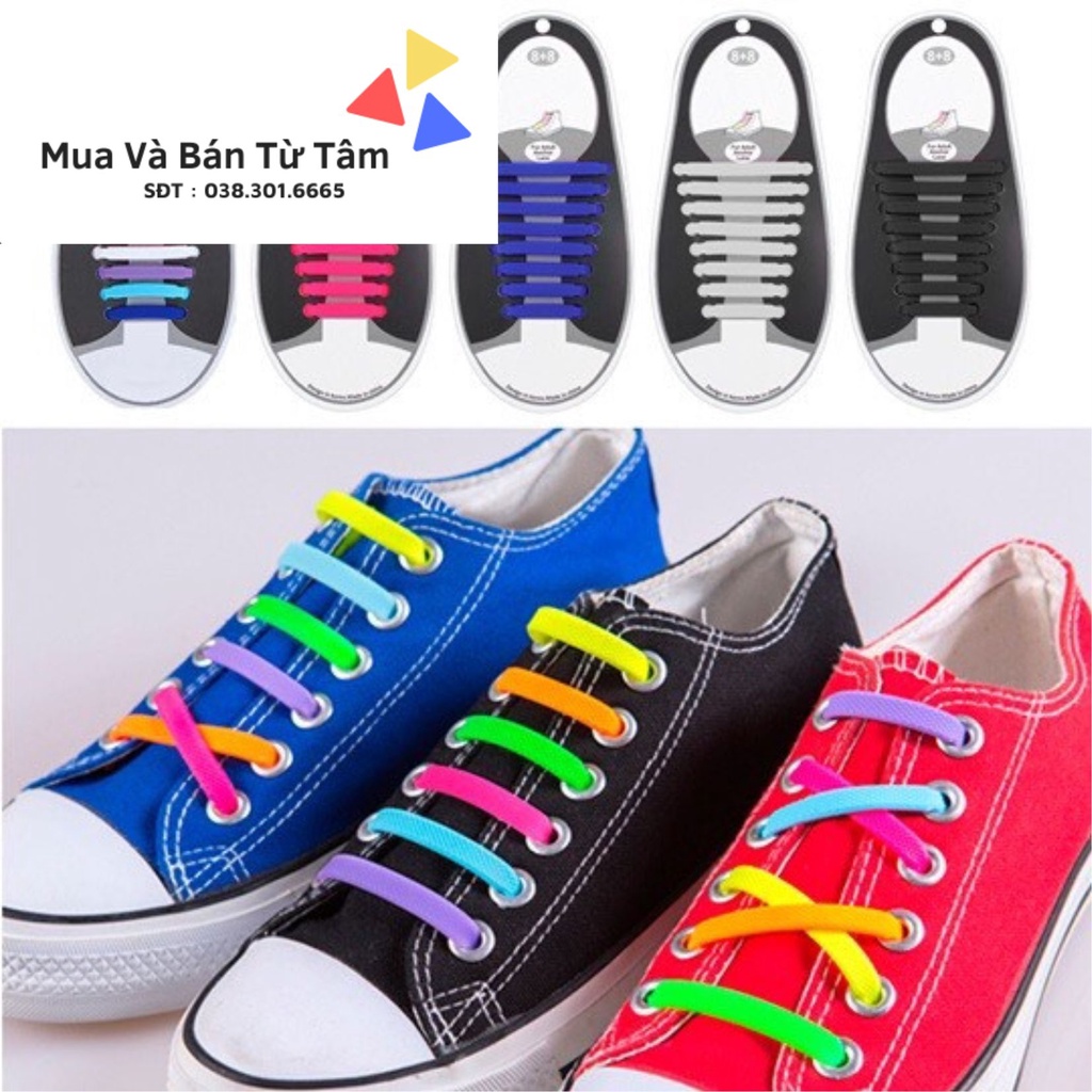Dây Giày Cao Su Thông Minh Cao Cấp COOLNICE Bộ 16 Dây Siêu Tiện Lợi Hàng có sẵn. Mua Và Bán Từ Tâm