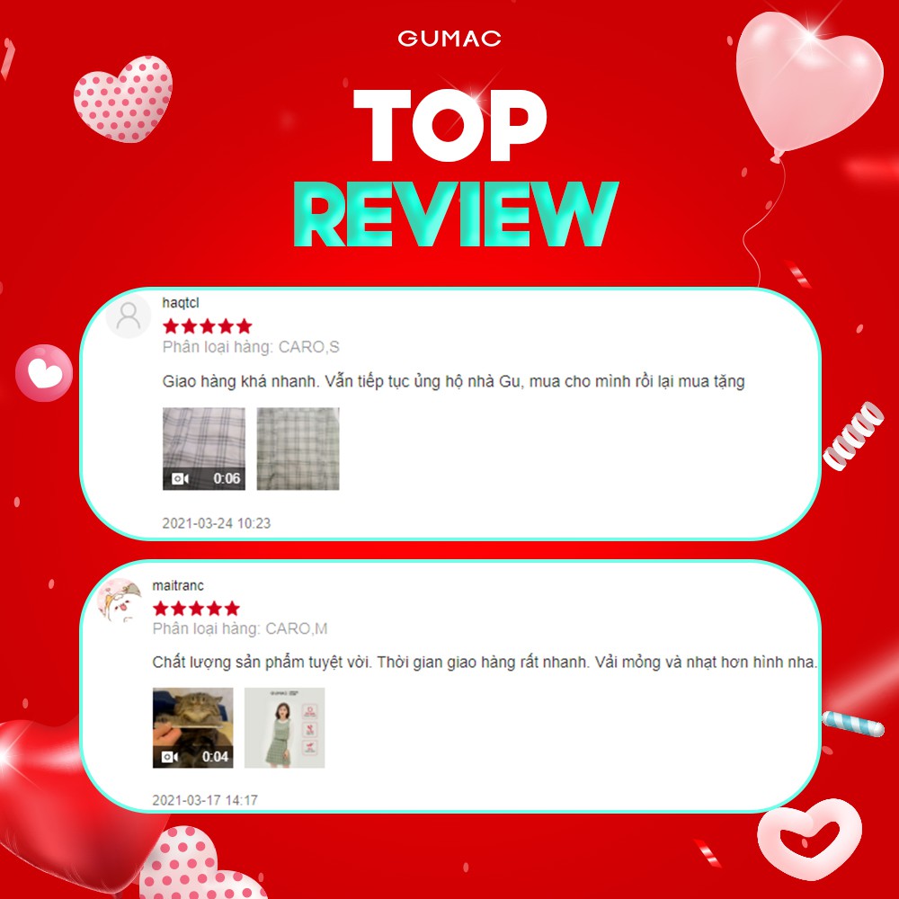 [Mã WABR2711 giảm 10% đơn 250K] Chân váy nữ dáng chữ A cơ bản GUMAC họa tiết caro VB360 | BigBuy360 - bigbuy360.vn