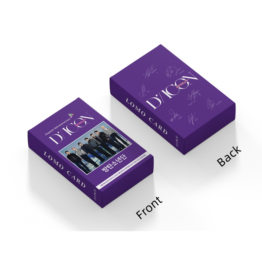 Bộ 54 Thẻ Hình Nhóm Nhạc BTS X L Năm 2022