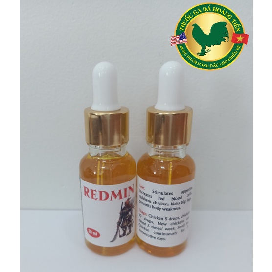 REDMIN VÀNG CAO CẤP HÀNG NHẬP CHAI 20ML - BỔ SUNG TINH CHẤT NHÂN SÂM.