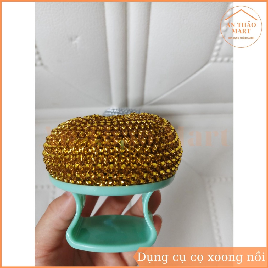 Dụng Cụ Cọ Xoong Nồi Có Tay Cầm Bằng Nhựa Tiện Dụng