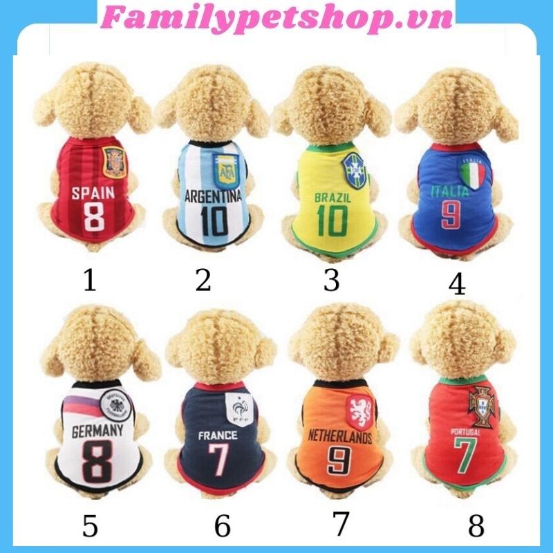Áo Cho Chó Mèo Mẫu Quần Áo Bóng Đá - Familypetshop.vn