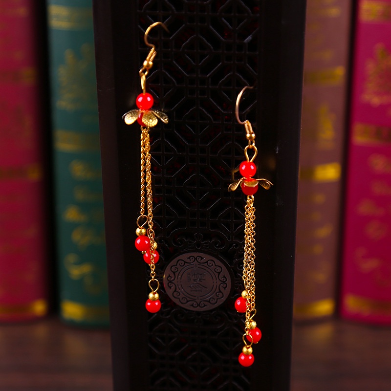 Trâm Cài Tóc Phối Tua Rua Phong Cách Trung Hoa Cổ Điển Cho Cô Dâu