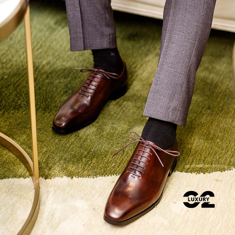 Giày da nam Luxury dáng Oxford BL817-6-D phong cách công sở chất da cao cấp nhiều size