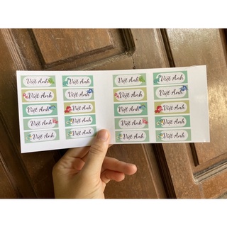 Sticker dán đồ dùng học tập