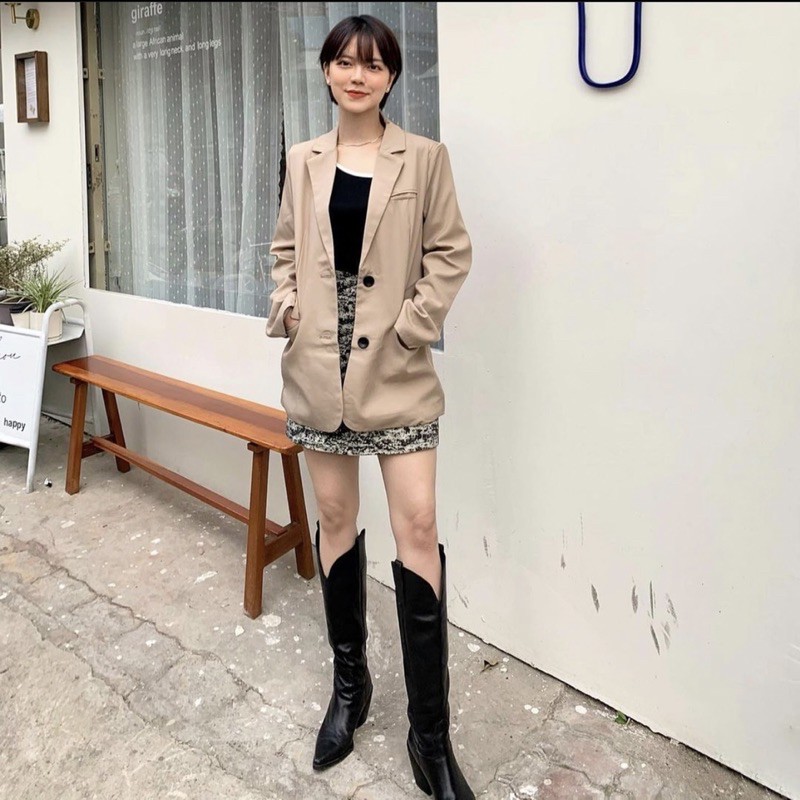 Oat Blazer (Khoác Màu be) | BigBuy360 - bigbuy360.vn