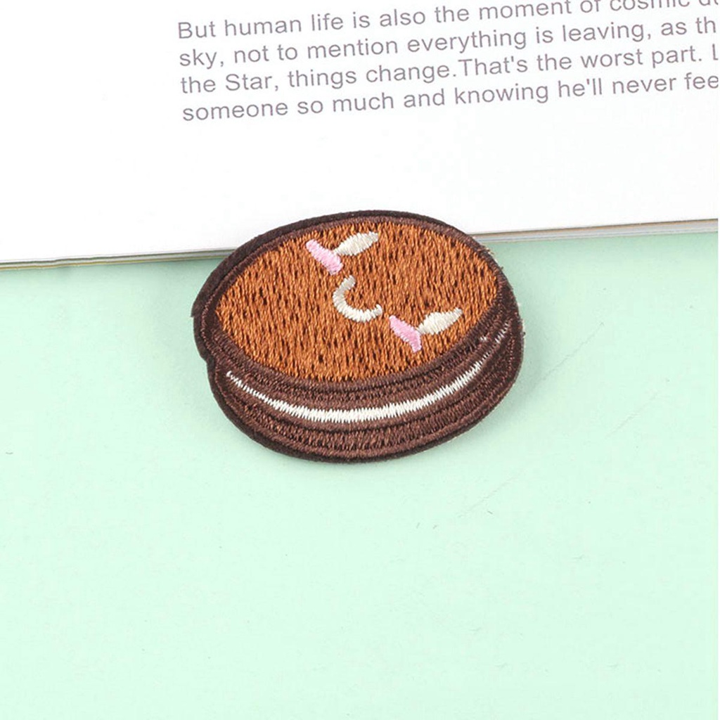 JARRED Sticker Ủi Thêu Hình Bánh Quy Cầu Vồng