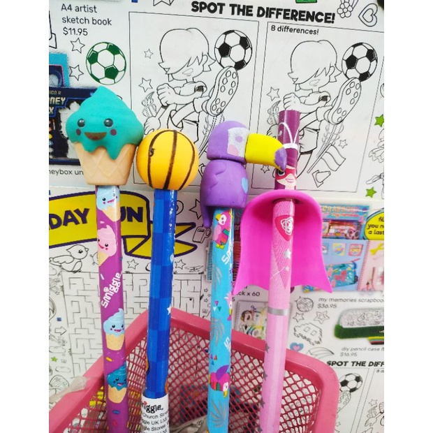 Bút chì kèm gôm-Eraser Pencil Smiggle