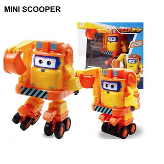 Super Wings đội bay siêu đẳng Mô hình Mini Scoop xây dựng cỡ lớn robot biến thành máy bay đồ chơi trẻ em