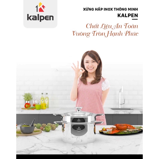 Xửng Hấp Inox 304 Thông Minh Kalpen Size 20-24