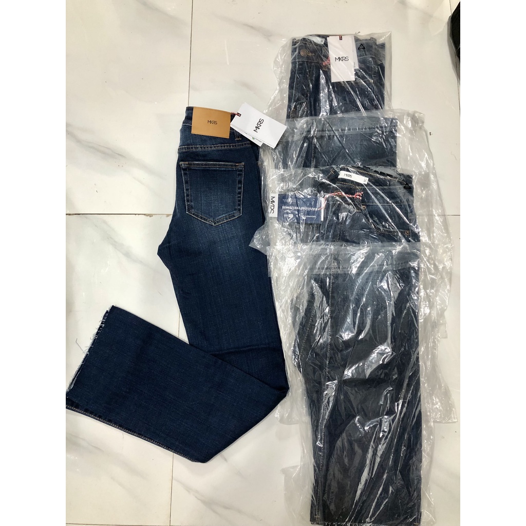Quần Jeans MKRS Leo Lai Tua Co Dãn - 3443 SÔ ĐO CHƯA TÍNH ĐỘ CO GIẢN (2CM)