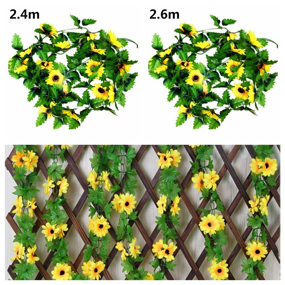 KUNHEV Dây Hoa Mẫu Đơn Giả 240 / 260cm Trang Trí Tiệc Cưới