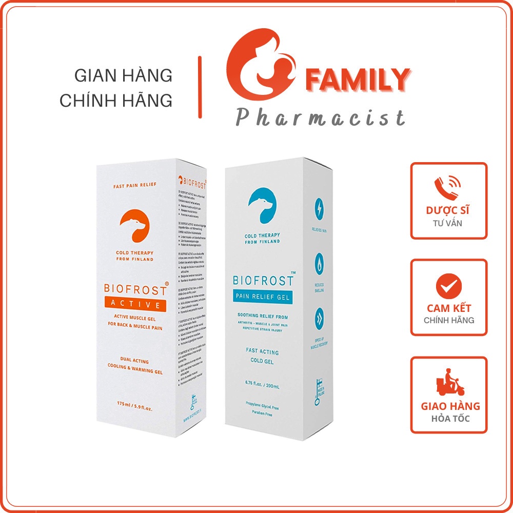 Gel giảm đau lạnh Biofrost Relief 100ml - Hỗ trợ hồi phục vết thương nhanh cho người vận động