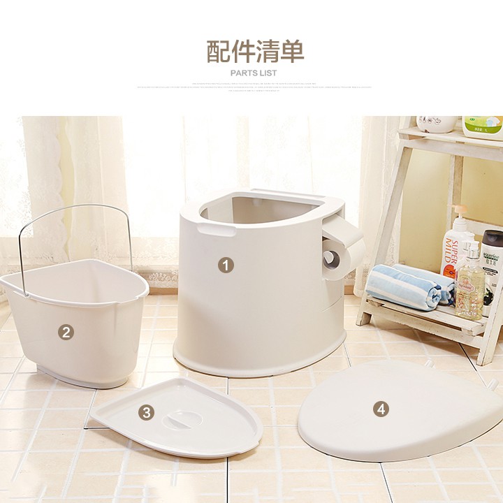 Ghế bô vệ sinh di động-bô đi tiểu cho người già [ Có ảnh thật]