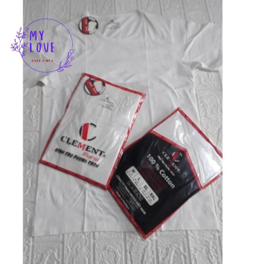 Aó Lót Nam cộc tay Cổ Tròn CLEMENT PARIS Chất Cotton 100%, Hàng Việt Nam xuất khẩu Chất Lượng Cao.Hàng hãng thanh lý