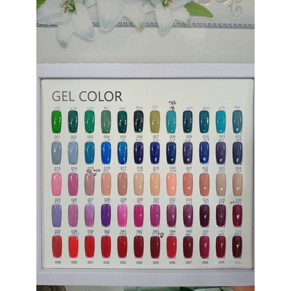 Bảng màu sơn gel OPI 101 màu