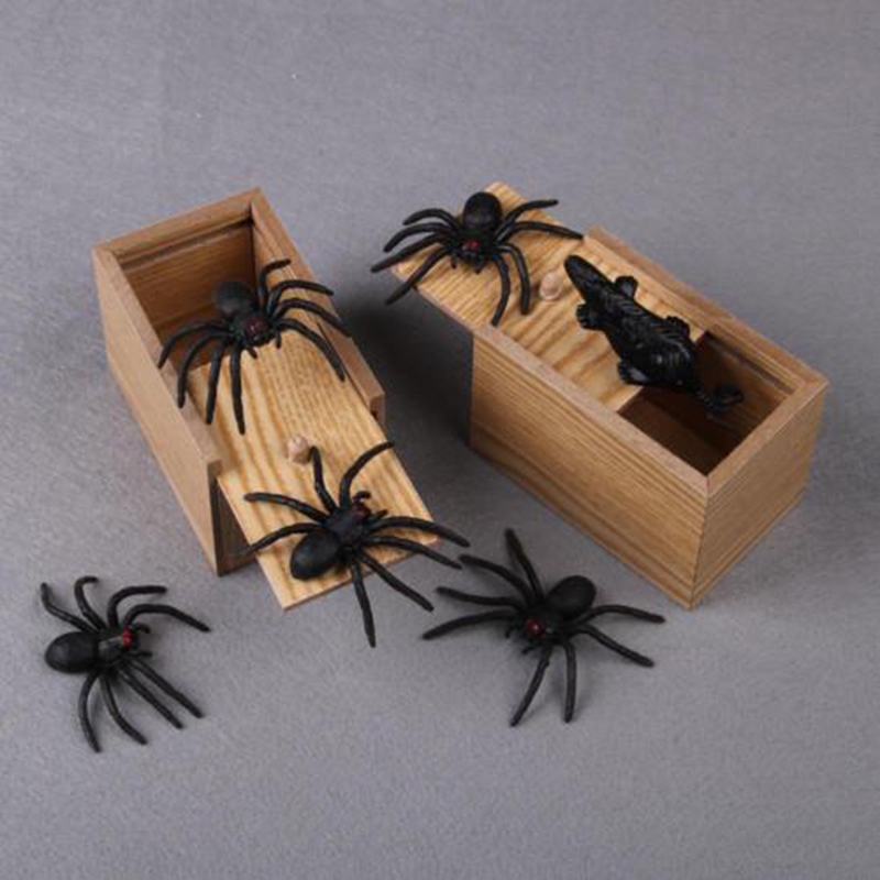 Hộp đựng trang trí bằng gỗ hình người nhện