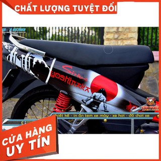 Tem Trùm Xe Sirius Samurai Đỏ Đen