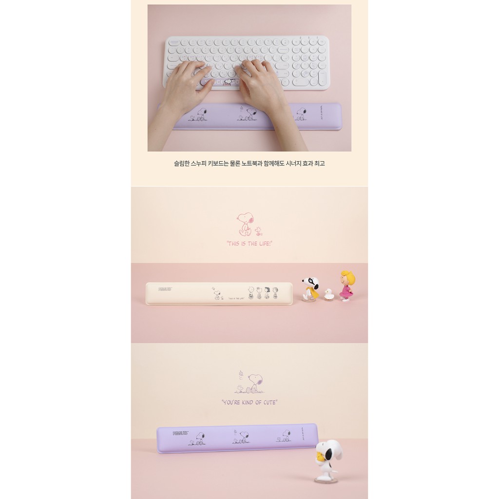 Đệm kê tay chống mỏi khi sử dụng máy tính siêu êm SNOOPY  hàng chính hãng