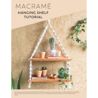 Kệ treo tường kệ trang trí kệ treo dây macrame kệ gỗ cao cấp NGON DECOR