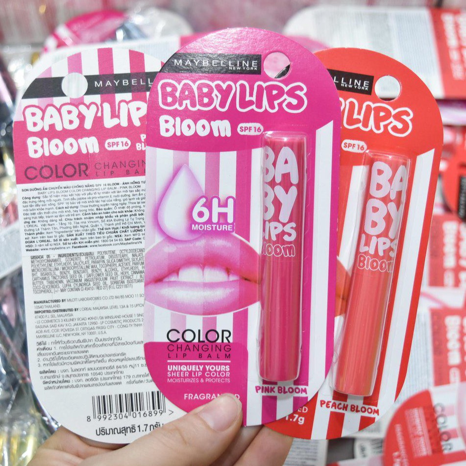 Son Dưỡng Chuyển Màu Son Dưỡng Maybelline Baby Lips Bloom 1.7g