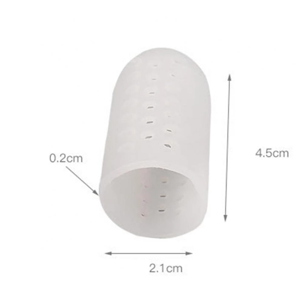 Set 2 Dụng Cụ Bảo Vệ Ngón Chân Bằng Silicon Mềm Mại Thoáng Khí