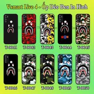 Ốp lưng Vsmart Live 4 dẻo đen in hình Bape