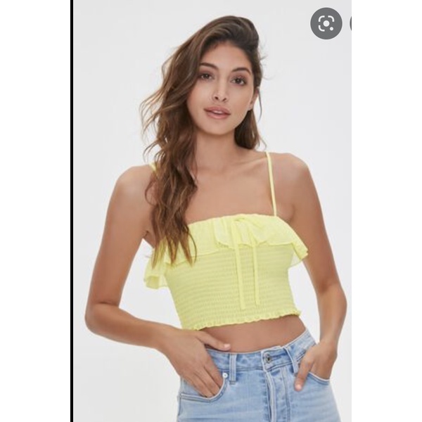 Áo ống croptop voan Forever 21 - F21 VNXK