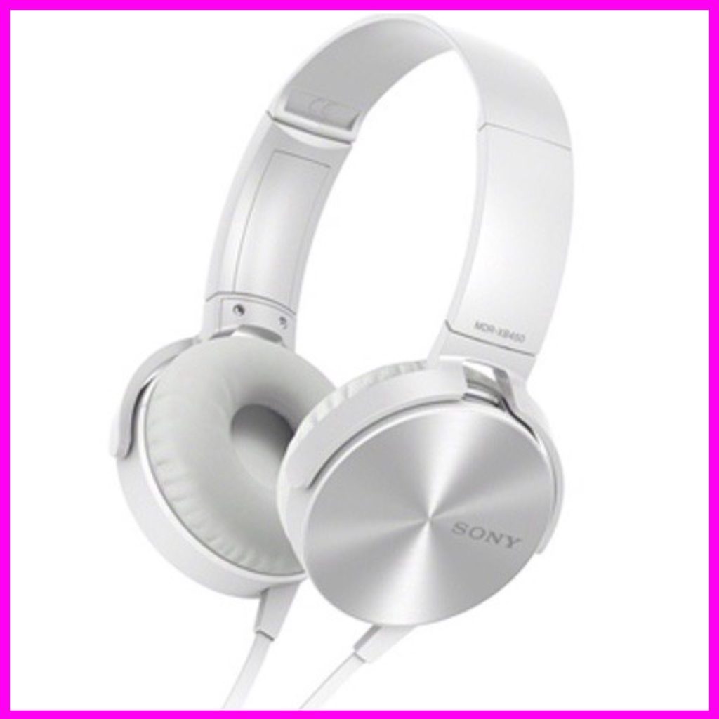 Tai Nghe Chụp Tai Sony XB450. Có Míc Đàm Thoại , Nghe Hay, Êm, Bass Tốt. Jack Cắm 3.5mm
