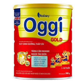 Sữa Bột Oggi Gold 900g Cho trẻ suy dinh dưỡng thấp còi - Lon 900g