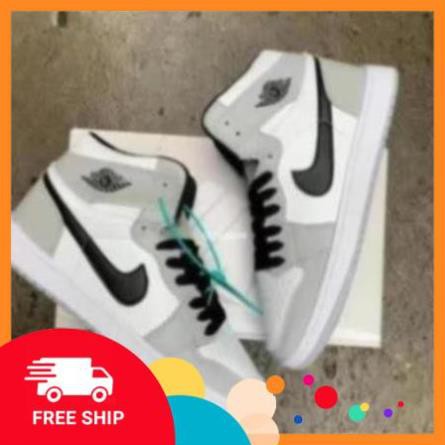 Giầy Jordan 1 xám trắng cao cổ hàng đẹp gía rẻ fullbox | BigBuy360 - bigbuy360.vn