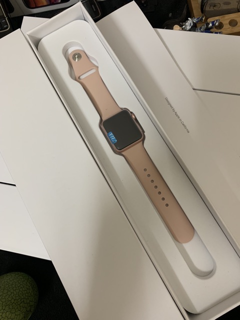 [Có Video] Đồng Hồ Apple Watch Màu Hồng 38mm ( Applewatch series1)