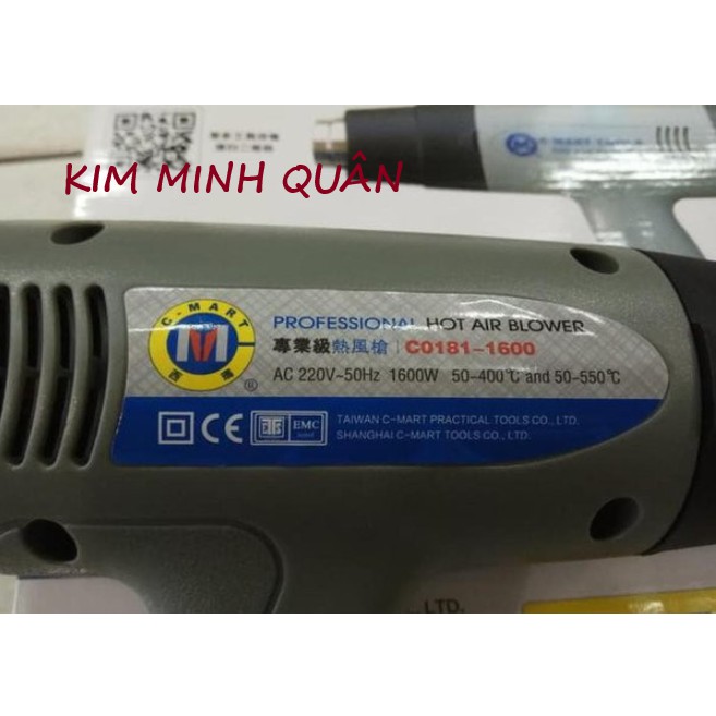 Máy Thổi Hơi Nóng Cao Cấp 1600W - 2000W C0181 CMART