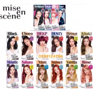 [FreeShip] Thuốc nhuộm tóc bọt biển Hello Bubble Mise en scene Hàn Quốc mẫu mới
