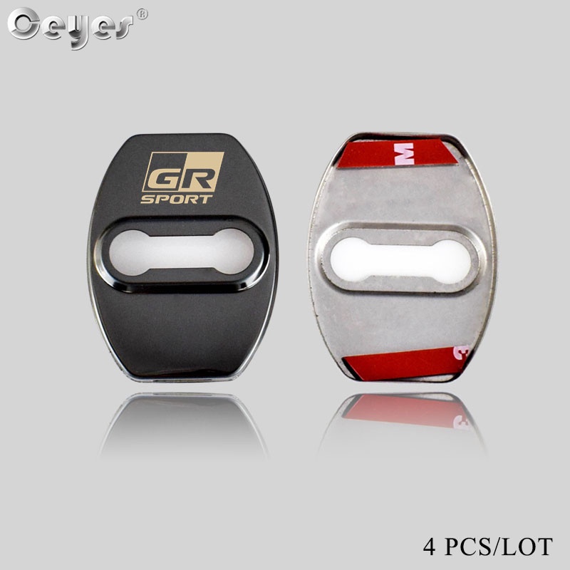 Set 4 Ốp Khóa Cửa Xe Ô Tô Toyota GR Sport Vios Avanza Wish Corolla C-HR C HR Avanza Yaris Rush
