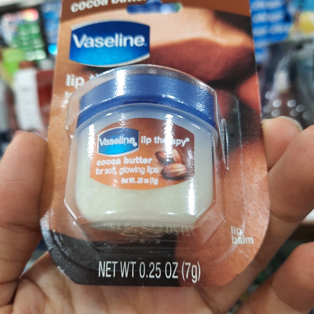 Son dưỡng môi Vaseline Cocoa Butter Lip Therapy 7g(Hạnh Nhân)