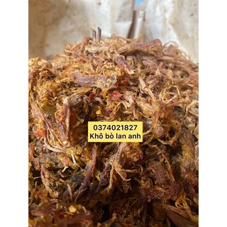250gr Khô Bò Quảng Ngãi LAN ANH  100% thịt bò cỏ + gia vị quê thơm ngon đặc biệt