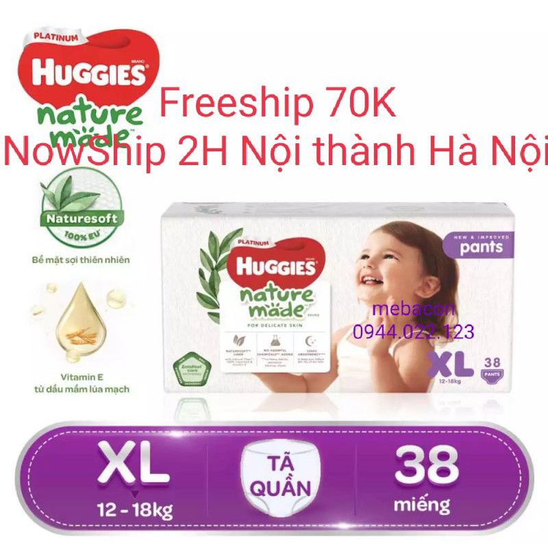 Tã quần/Tã dán Huggies Platinum M33,,NB60, S82, M56/M64, L44/L54, XL38/XL44, XXL26 siêu cao cấp mới