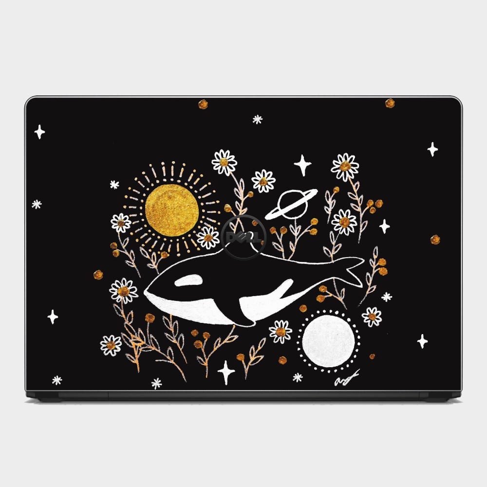 [SKIN BLACK COOL] Skin Laptop màu đen cool ngầu đủ các dòng máy laptop (In theo yêu cầu)