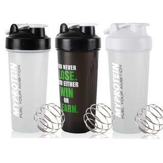 Bình Lắc Protein 600ml Không BPA Chống Rò Rỉ Dùng Cho Các Hoạt Động Thể Thao